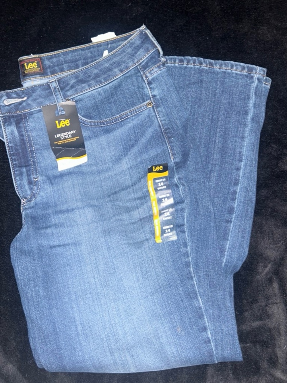 Lee womens Medium Blue Straight-Leg Jeans